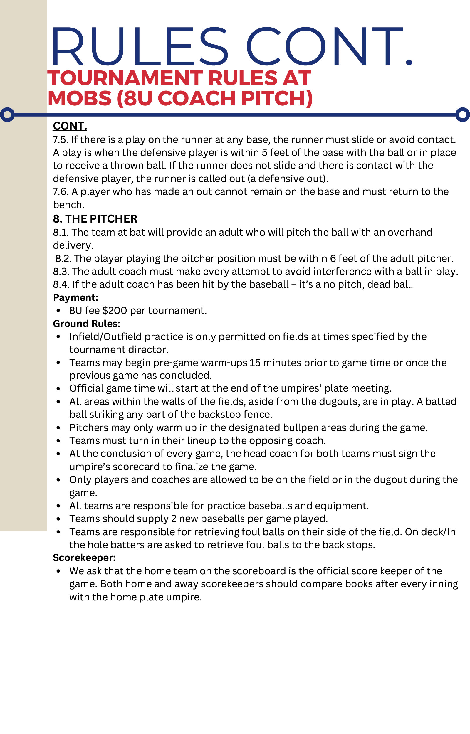 Mickey Owen Tournament Guide page 8.
