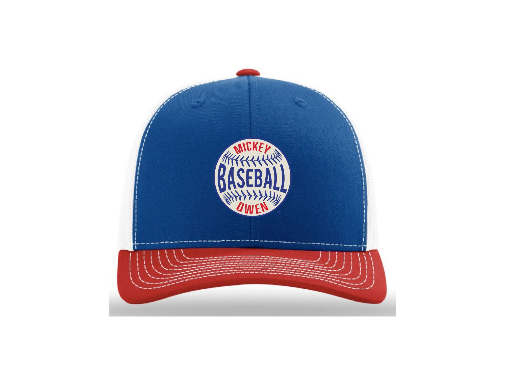 Mickey Owen Baseball Embroidered Hat - RWB